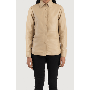 The Jacket Maker Zenith Leather Shirt Jacket