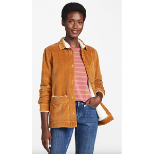 L.L. Bean Women's Comfort Corduroy Relaxed Shirt, Lined