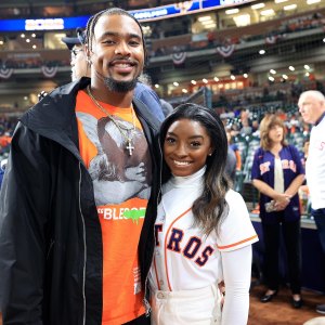 Simone Biles Says She and Husband Jonathan Owens Argue About Who Is the Better Athlete