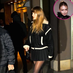 Taylor Swift Wears Pal Gigi Hadids Guest in Residence Jacket