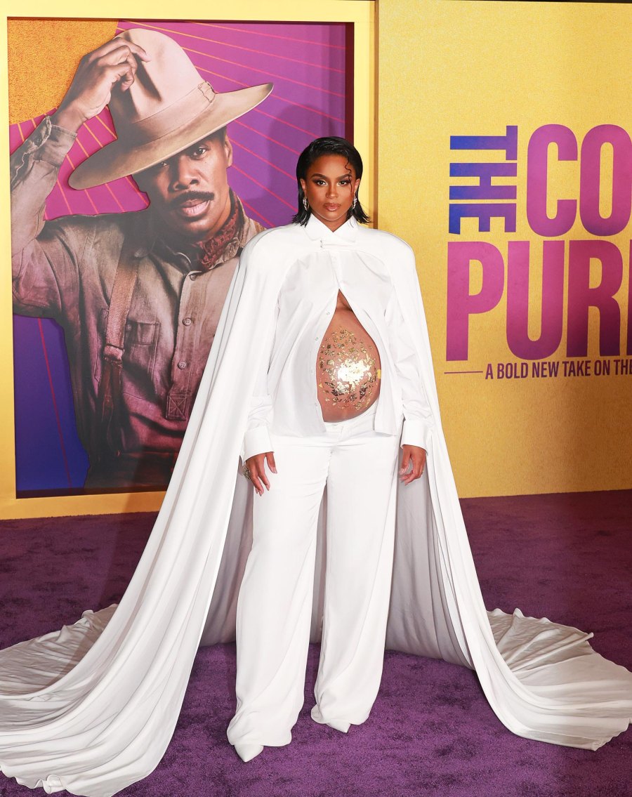 The Best Celebrity Bump Baring Maternity Looks Suki Waterhouse Rihanna Sienna Miller More 128 Ciara attends the World Premiere of Warner Bros. The Color Purple
