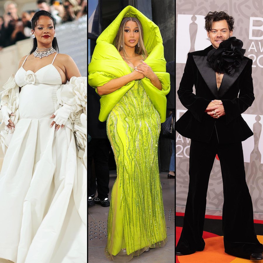 The Fiercest Fashion Risk Takers of 2023 Rihanna Cardi B Harry Styles and More 117