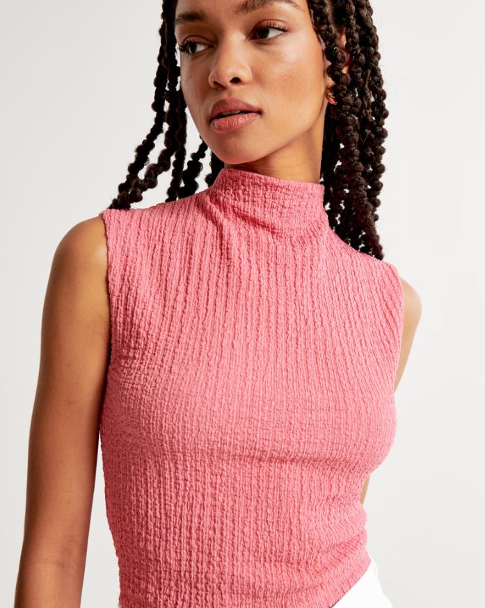Abercrombie & Fitch The A&F Paloma Bubble Knit Top 