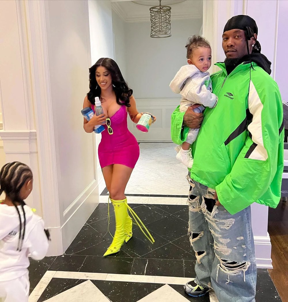 Cardi B and Offset Share Christmas Gifts With Their Kids Together After Breakup