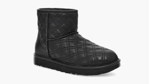 black quilted Ugg boots