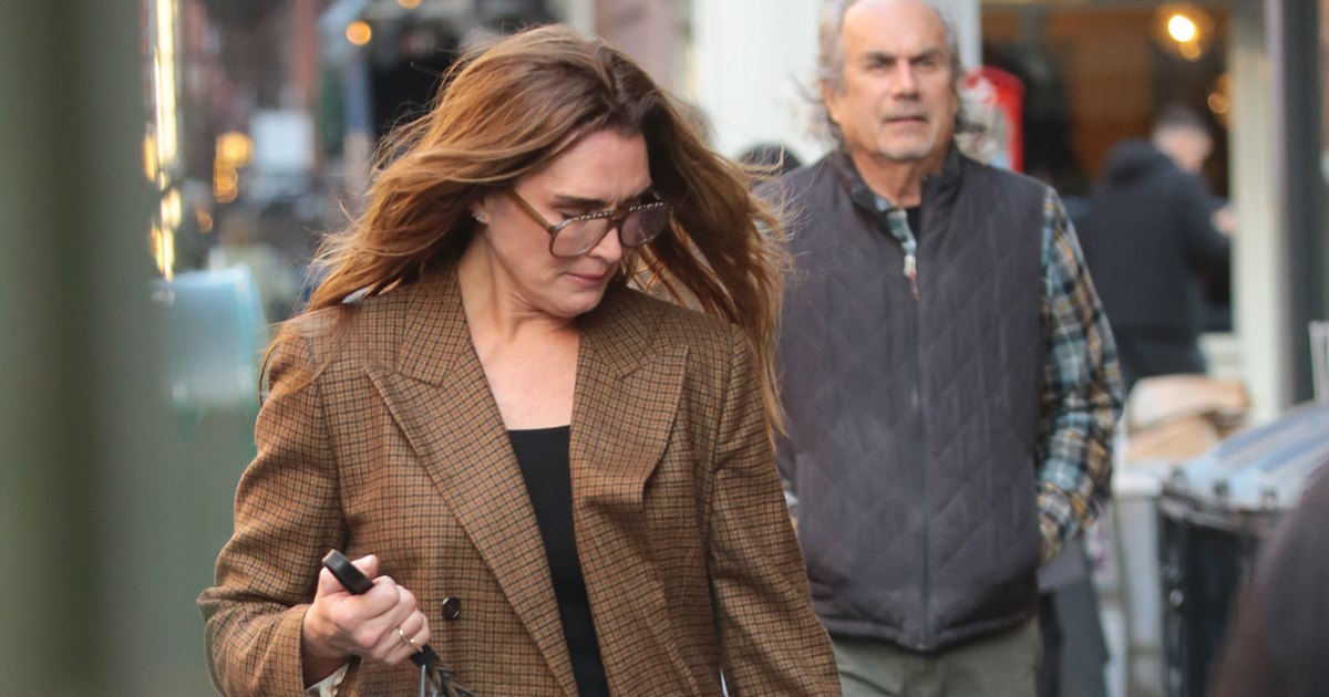 Brooke Shields Wears a Brown Blazer While Walking Her Dog — Get the Look Brooke Shields Wears a Brown Blazer While Walking Her Dog — Get the Look