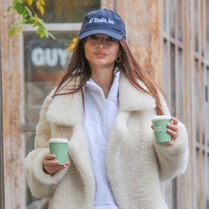 Emily Ratajkowski in NYC on December 11, 2023.