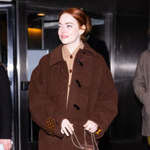 Emma Stone in NYC on December 5, 2023.