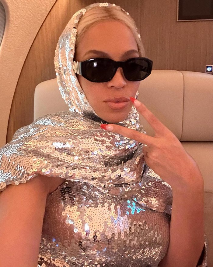 Beyonce Slays in a Silver Cape at Brazil ‘Renaissance’ Movie Premiere ...