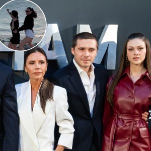 Victoria Beckham and Nicola Peltz Bust a Move on the Beach During Beckham Family Vacation