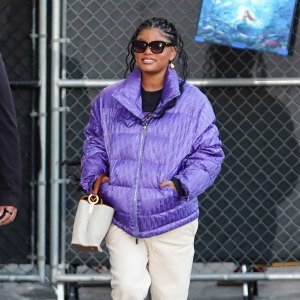 Halle Bailey in Los Angles on December 7, 2023.
