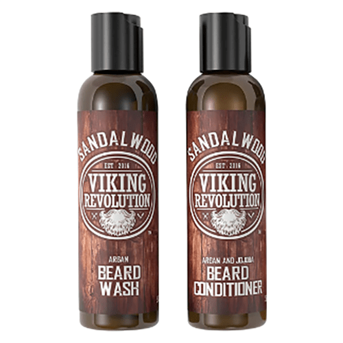 Viking Revolution Sandalwood Beard Wash & Conditioner Set