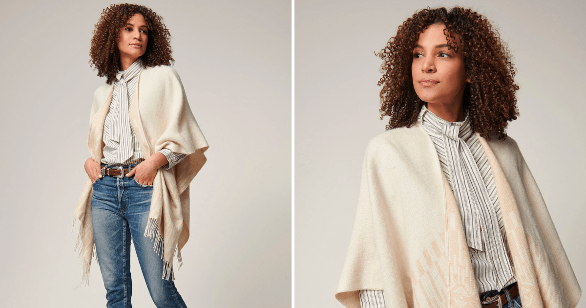Bundle Up in Sheer Elegance With This Wool Wrap Bundle Up in Sheer Elegance With This Wool Wrap