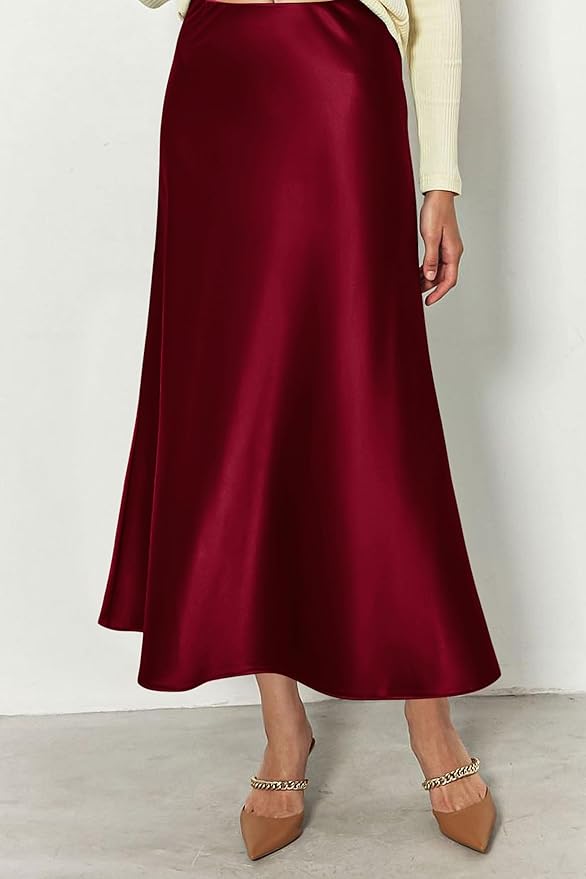 Solid High Waist Skirt Elegant Draped Ruched Skirt Women's - Temu