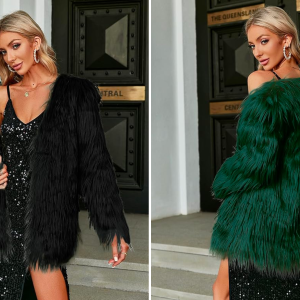 Simplee Apparel Faux Fur Coat