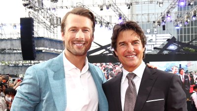 Glen Powell Is the Latest Star to Receive a Cake From Tom Cruise