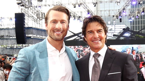 Glen Powell Is the Latest Star to Receive a Cake From Tom Cruise
