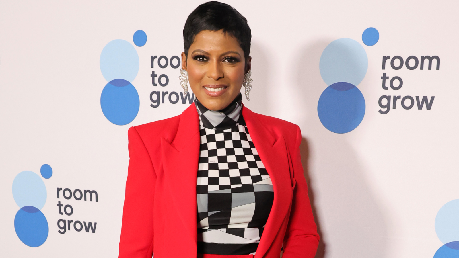 Tamron Hall attends Room To Grow 25th Anniversary gala at The Ziegfeld Ballroom on October 25, 2023 in New York City.