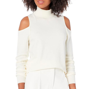 The Drop Gabriel Cold-Shoulder Sweater