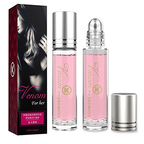 masatow Women Pheromone Perfume - Long-lasting and Addictive Personal Roll-on Pheromone Perfume Oil Fragrance - Cologne for Women to Attract Men (Pack of 2)