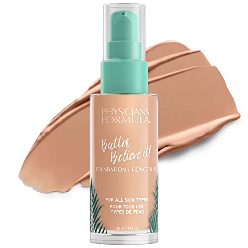 Best for Sensitive Skin: Physicians Formula Butter Believe It! Foundation + Concealer
