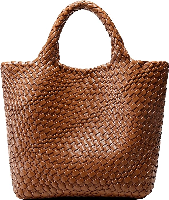 vegan leather tote bag