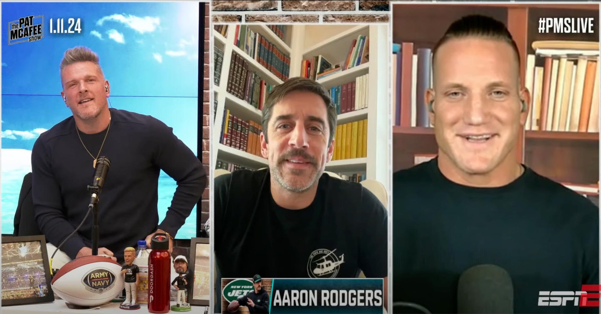 Aaron Rodgers Makes Surprise Return to 'The Pat McAfee Show' | Us Weekly
