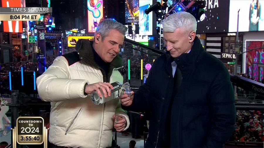 Anderson Cooper and Andy Cohen NYE Bash Tequila Shots Return