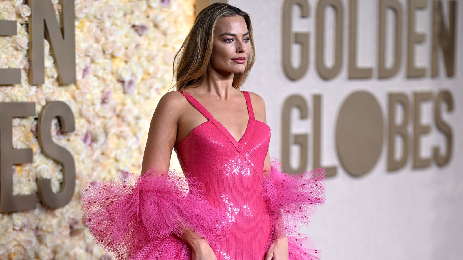 Margot Robbie attends the 81st Annual Golden Globe Awards at the Beverly Hilton on January 7, 2024 in Beverly Hills, California. (Photo by Lionel Hahn/Getty Images)