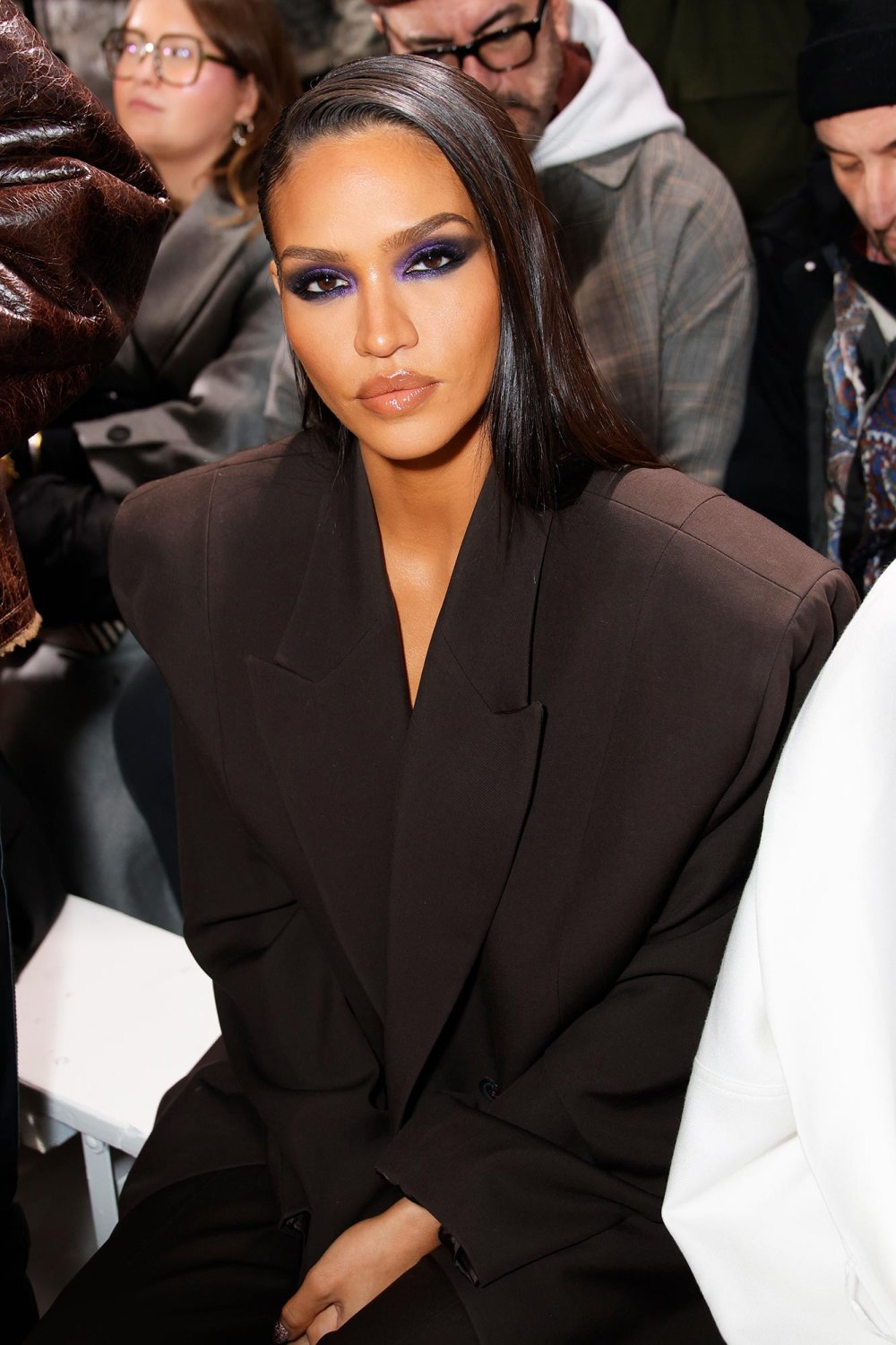 Cassie Is a Must-See at Paris Fashion Week in Oversized Suit