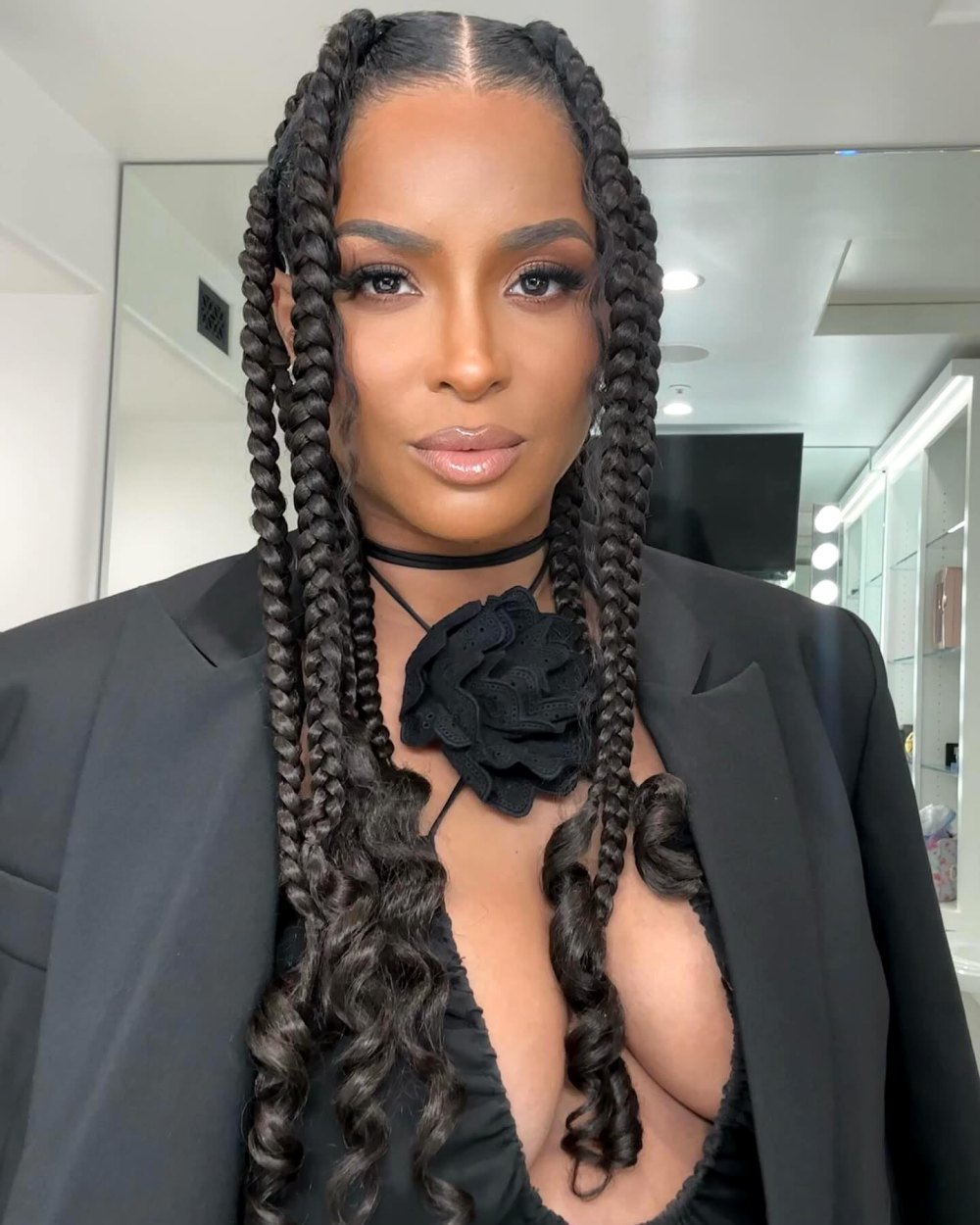 Ciara Is Fierce in Plunging Leather Dress Just Weeks After Having Baby: ‘I Still Got the Juice Boo’