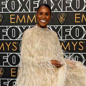 Emmy Awards 2023 Red Carpet Arrivals feature Issa Rae attends the 75th Primetime Emmy Awards
