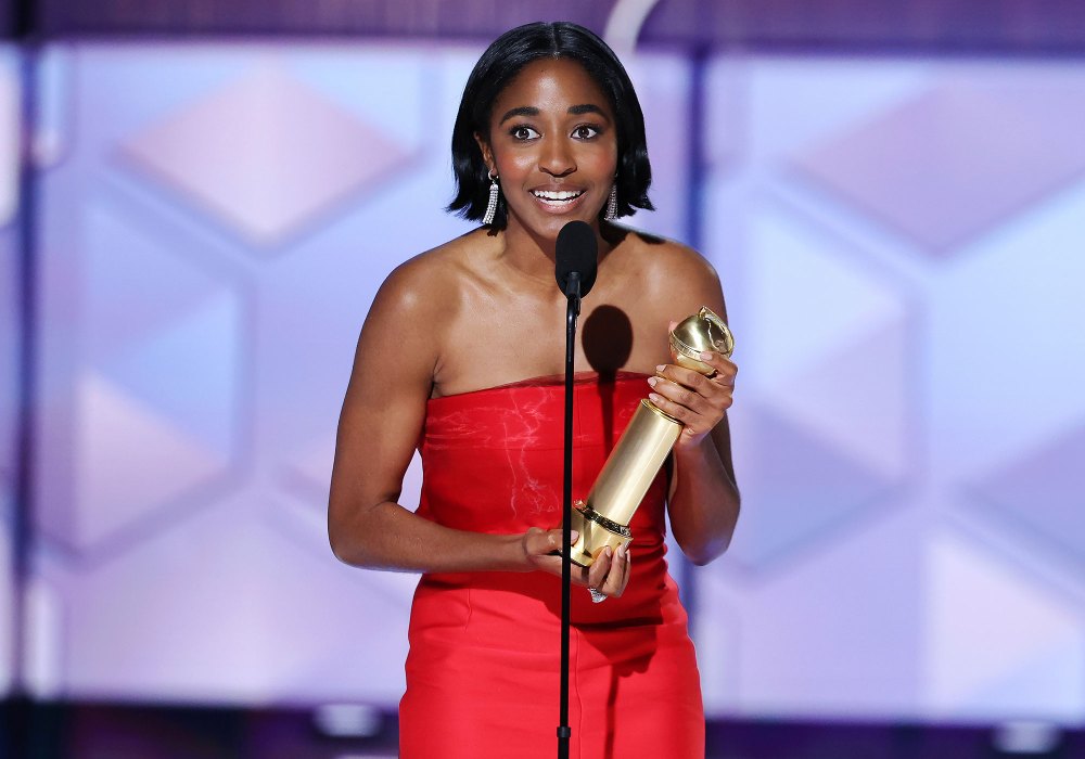 Feature The Bear Ayo Edebiri Thanks Her Assistants in 2024 Golden Globes Victory Speech