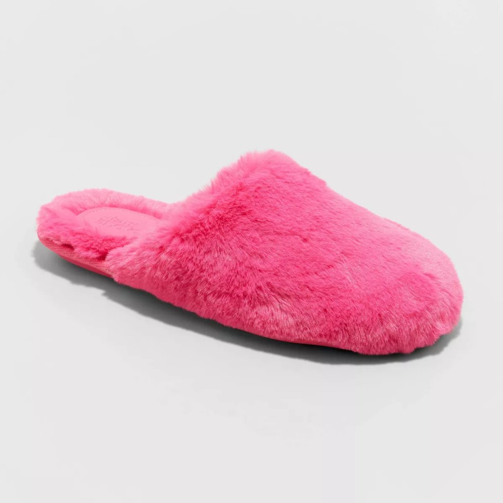 pink scuff slippers