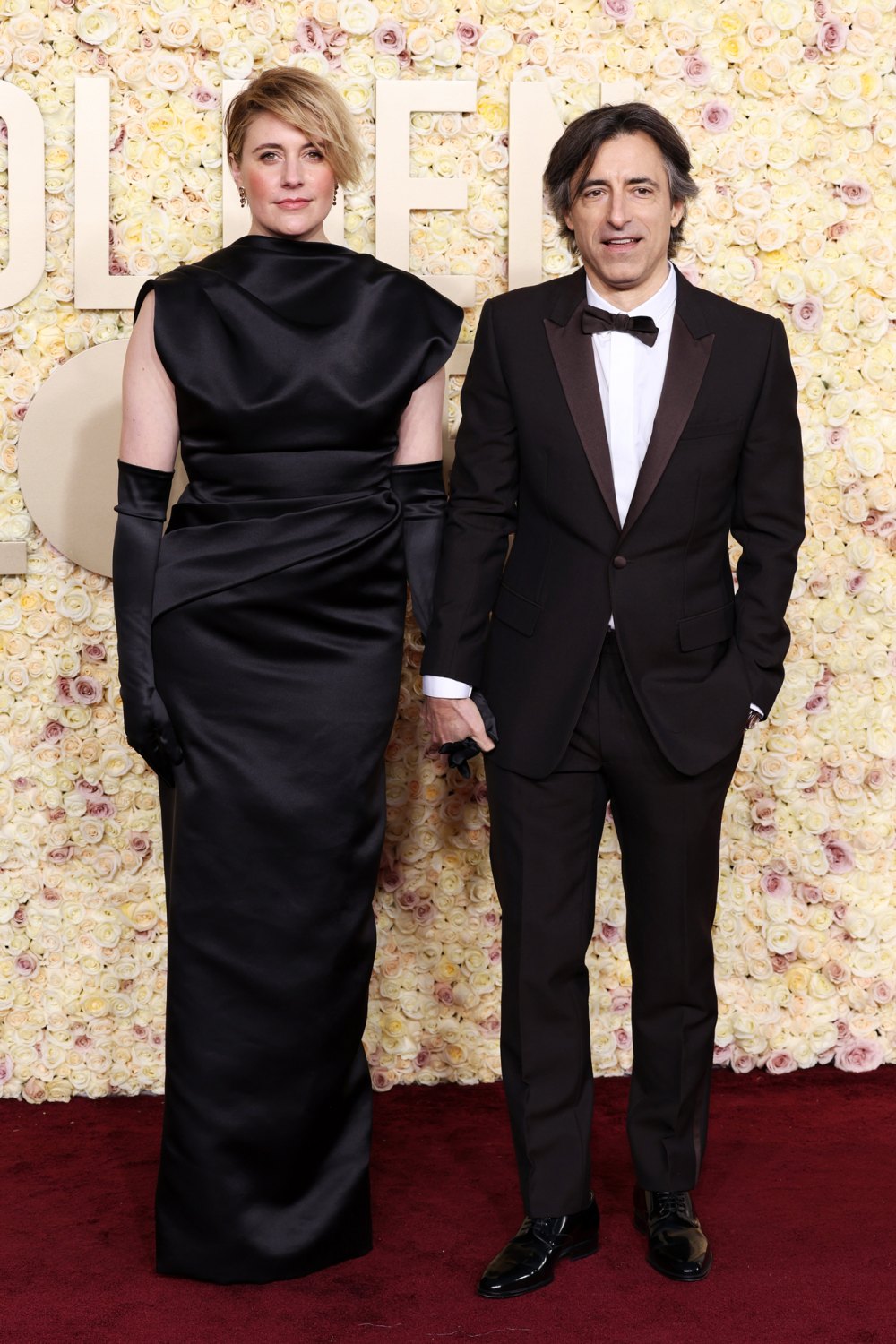 Greta Gerwig and Noah Baumbach Bring Their Newlywed Glow to the 2024 Golden Globe Awards