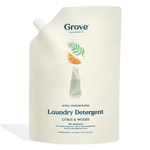Grove Co. Ultra-Concentrated Liquid Laundry Detergent, Citrus & Woods