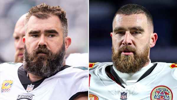 Jason Kelce Cheers on Travis Kelce at Chiefs vs Ravens Playoff Game