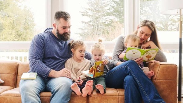 Jason Kelce and Kylie Kelce Are Adorable With Their Kids in Pottery Barn Ad 603