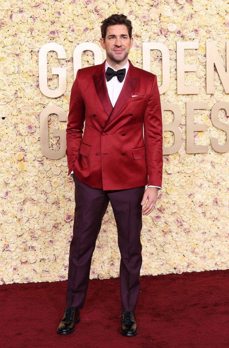 John Krasinski Red Carpet Arrival Golden Globes 2024