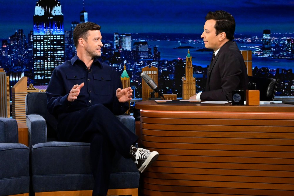 Justin Timberlake Explains Why He Was Terrified to be Tackled by Travis Kelce Jimmy Fallon Tonight Show