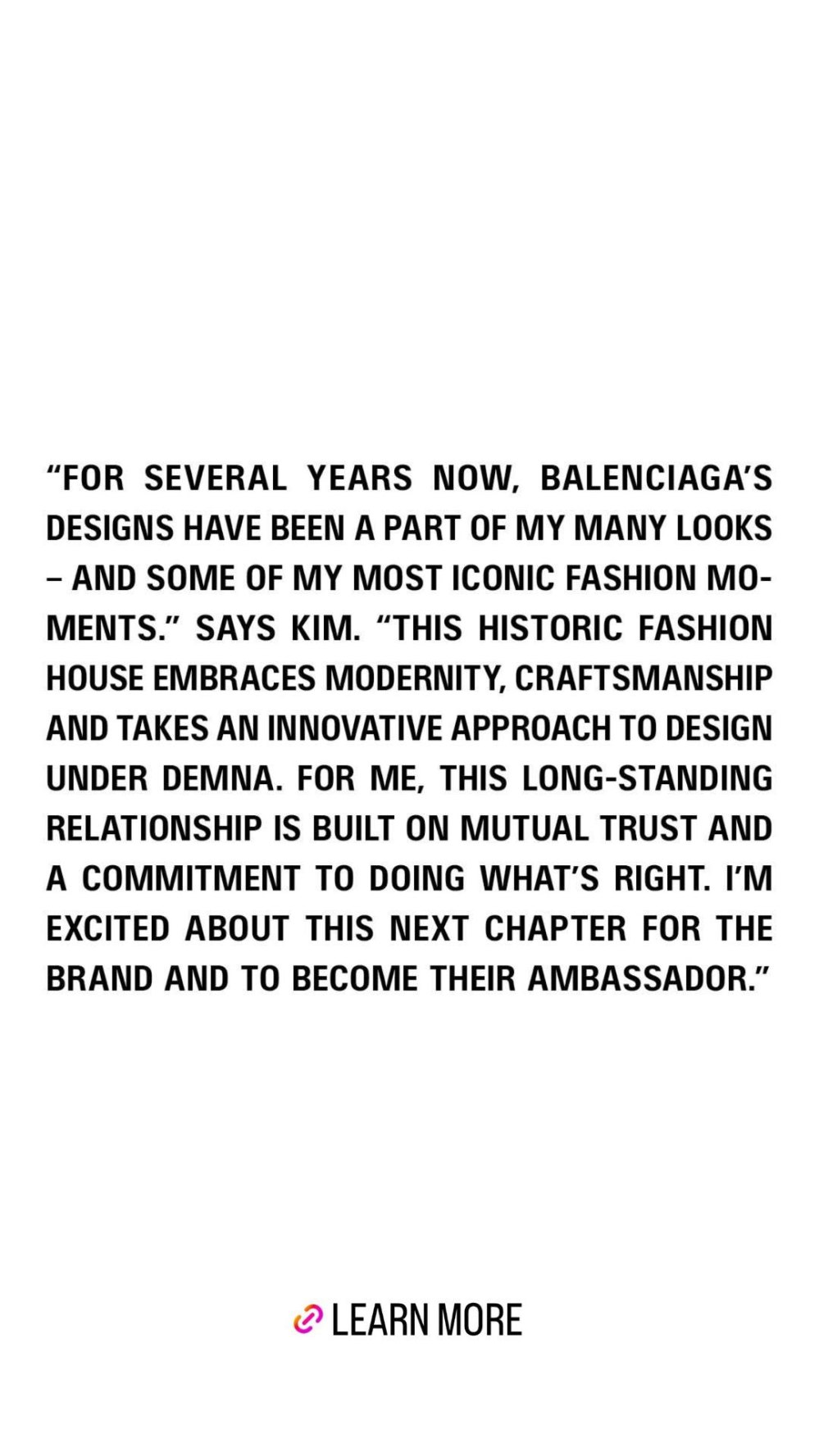 Kim Kardashian Is Balenciagas New Brand Ambassador Im Excited About This Next Chapter