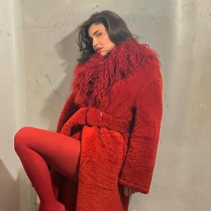 Kylie Jenner in All red