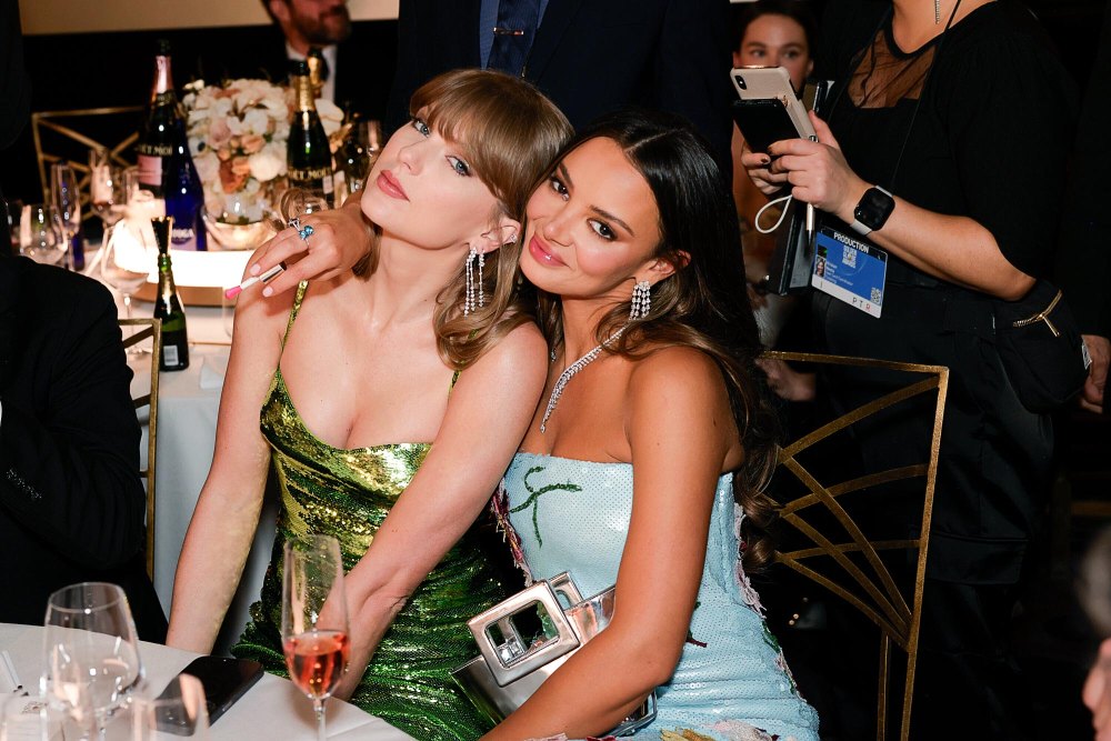 Kylie Kelce Likes’ Pic of Taylor Swift and Miles Teller’s Wife Keleigh from 2024 Golden Globes 889
