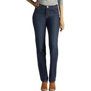 Lee Women’s Instantly Slims Classic Relaxed Fit Monroe Straight Leg Jean
