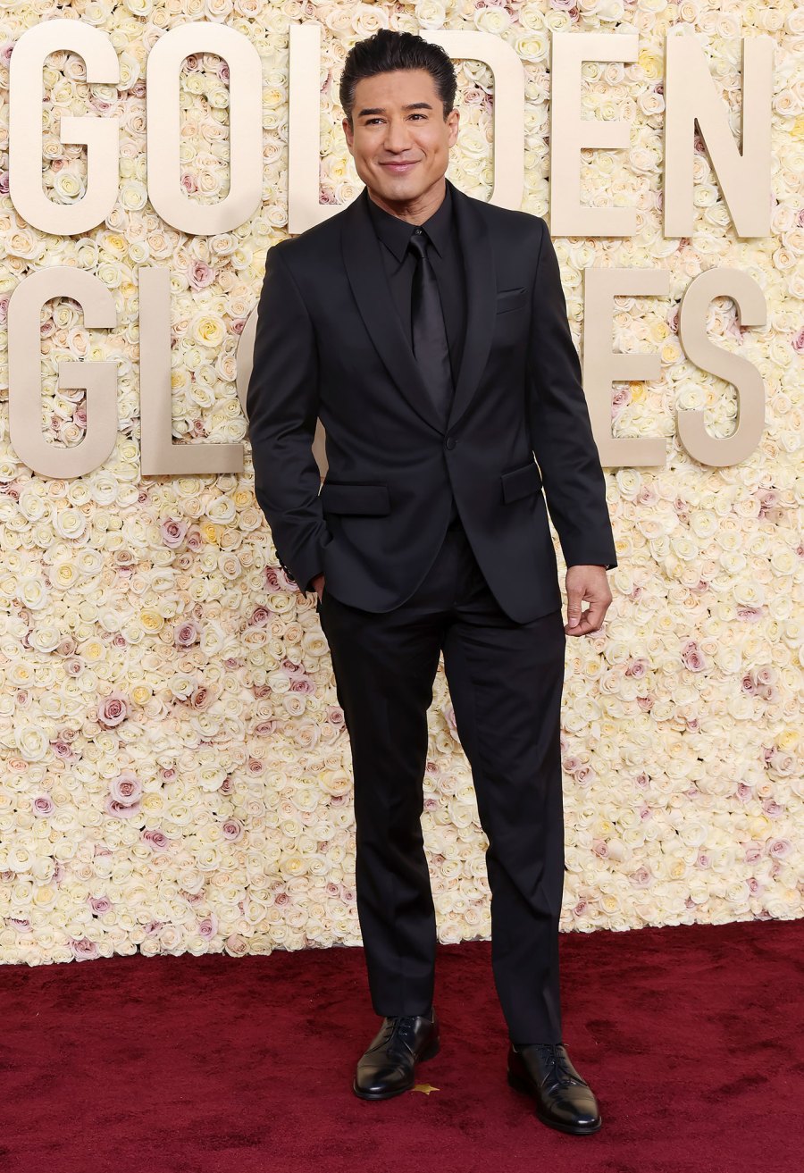 Mario Lopez Red Carpet Arrival Golden Globes 2024
