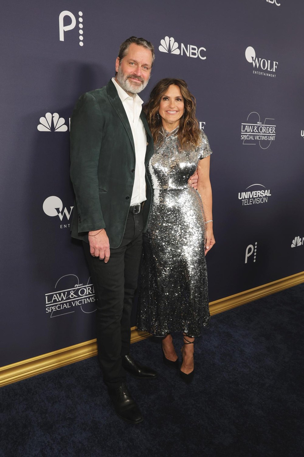 Mariska Hargitay Sparkles in Silver Sequins at Law & Order SVU 25th Anniversary Party