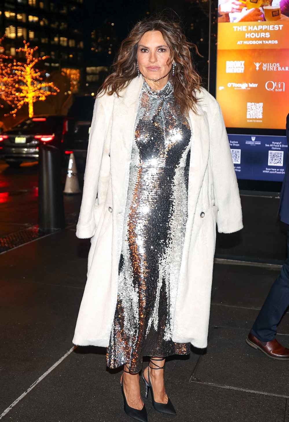 Mariska Hargitay Sparkles in Silver Sequins at Law & Order SVU 25th Anniversary Party