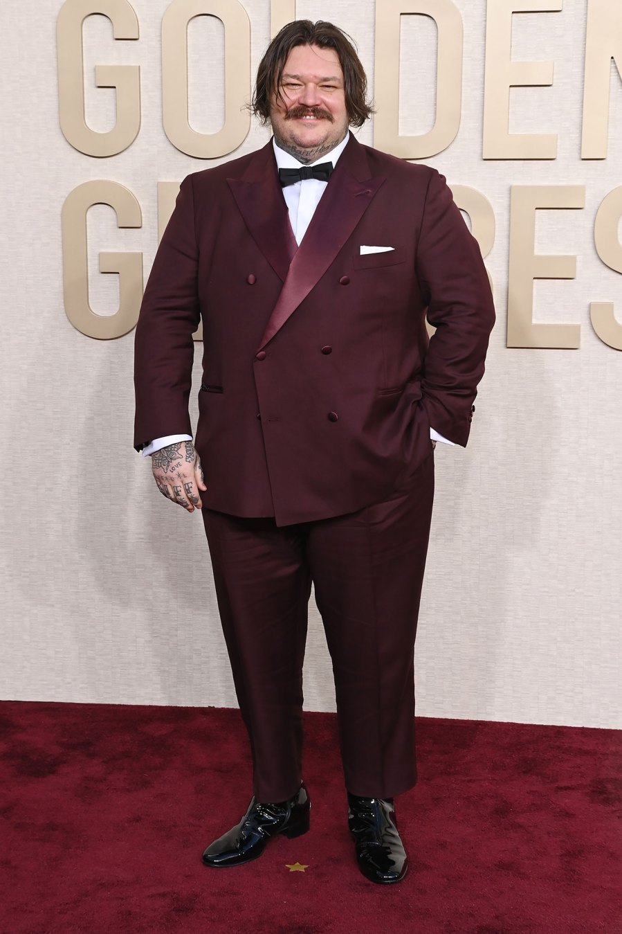 Matty Matheson Red Carpet Arrival Golden Globes 2024