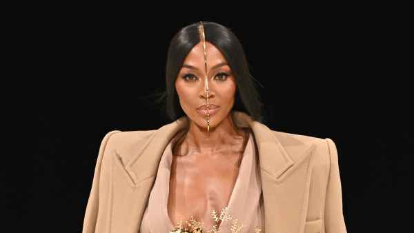 Naomi Campbell Closes Out Balmain Menswear Show at Paris Fashion Week
