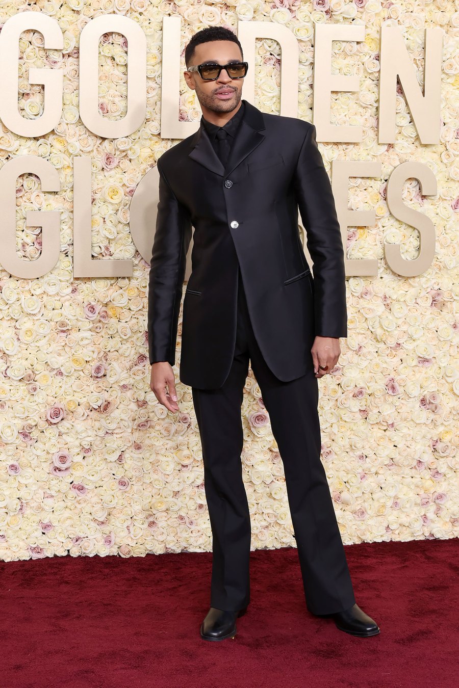 Noah J Ricketts Red Carpet Arrival Golden Globes 2024